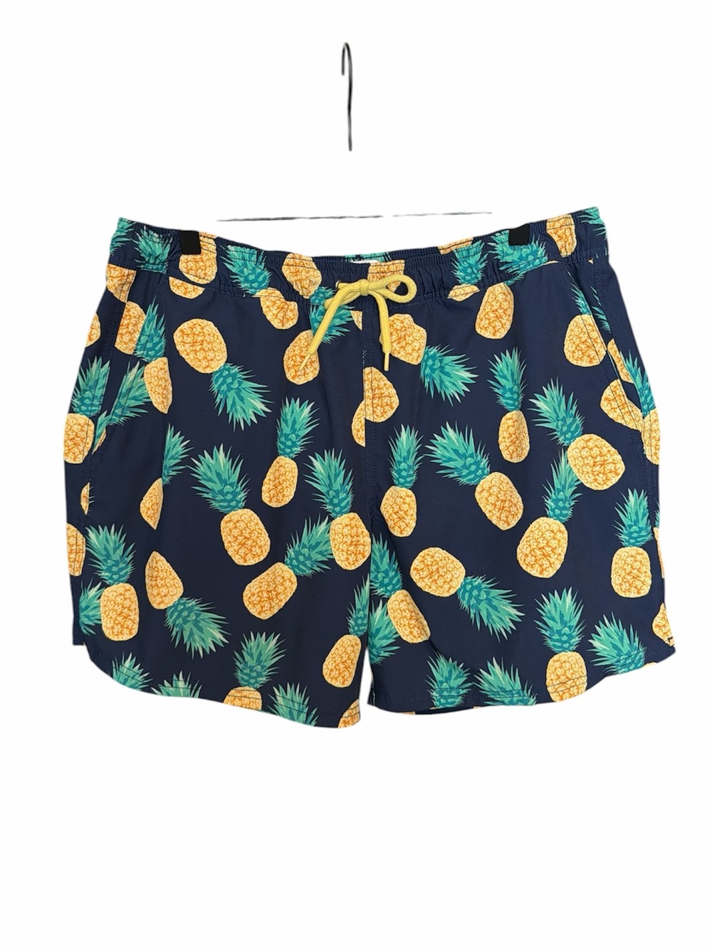 J. Crew flex swim shorts size large pineapple print stretch beach vacation pool